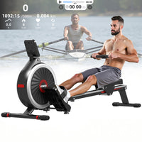 Vogatore domestico, vogatore RATTANTREE con resistenza magnetica a 16 livelli, ultra silenzioso, capacit¨¤ di carico massima 150 kg