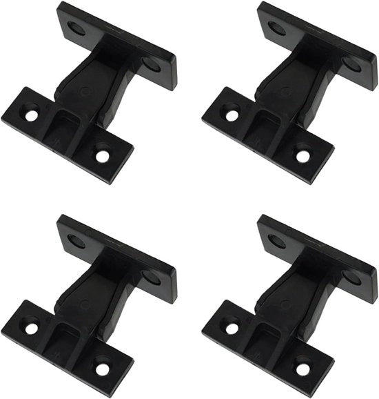 4 pannelli da bagno Clip di fissaggio push in Bevande per armadi - Montaggio rapido connettori per mobili per armadi, armadietto, bagno, letto, tavolo - Resistenza 20kg