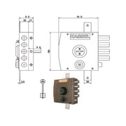 Serratura Sic.Triplice Dx Dm 1351 Kassel