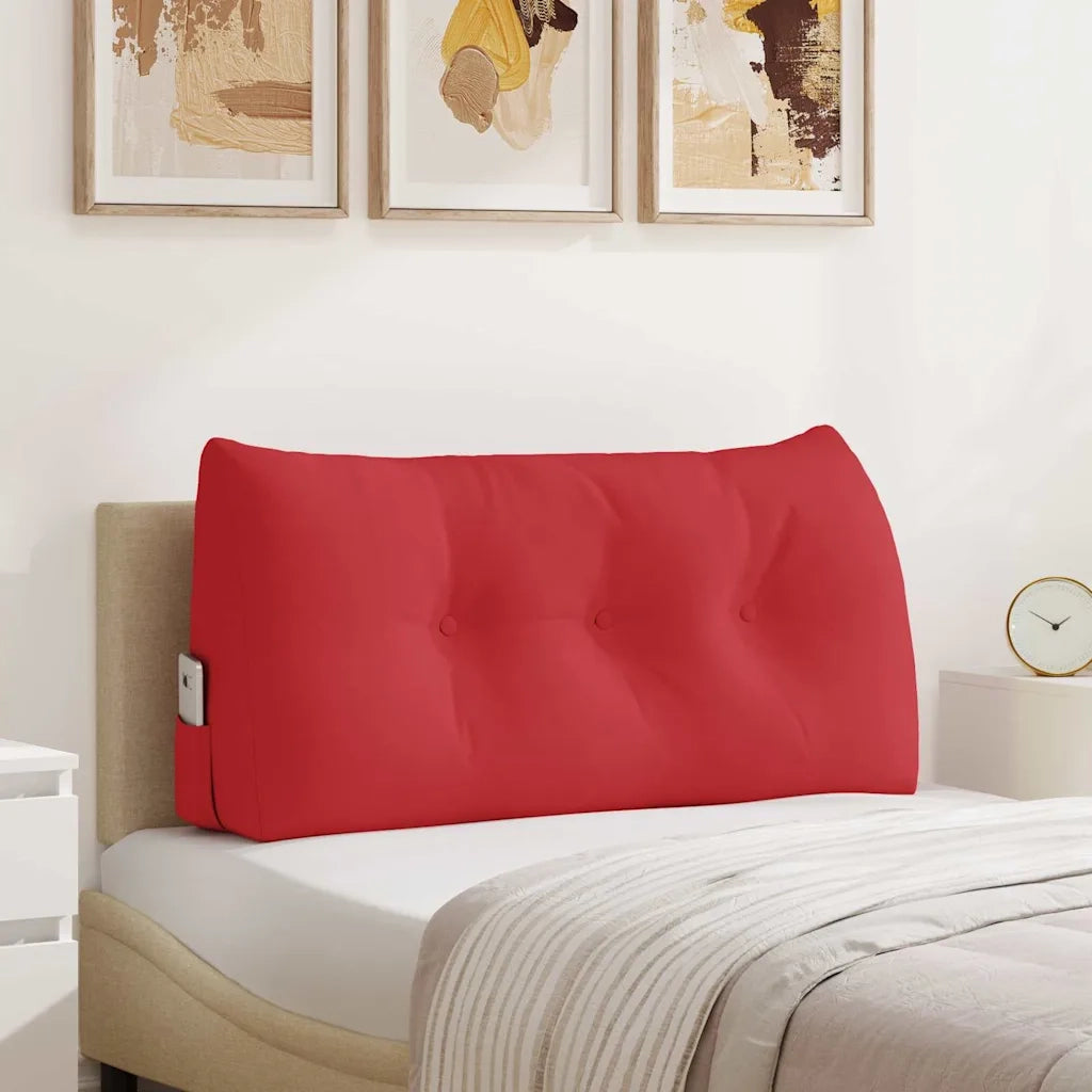 Cuscino per Schiena Rosso 100 x 24 x 50 cm Tessuto