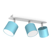 Plafoniera Dixie 3 faretti GX53 3x20W blu Milagro metallo