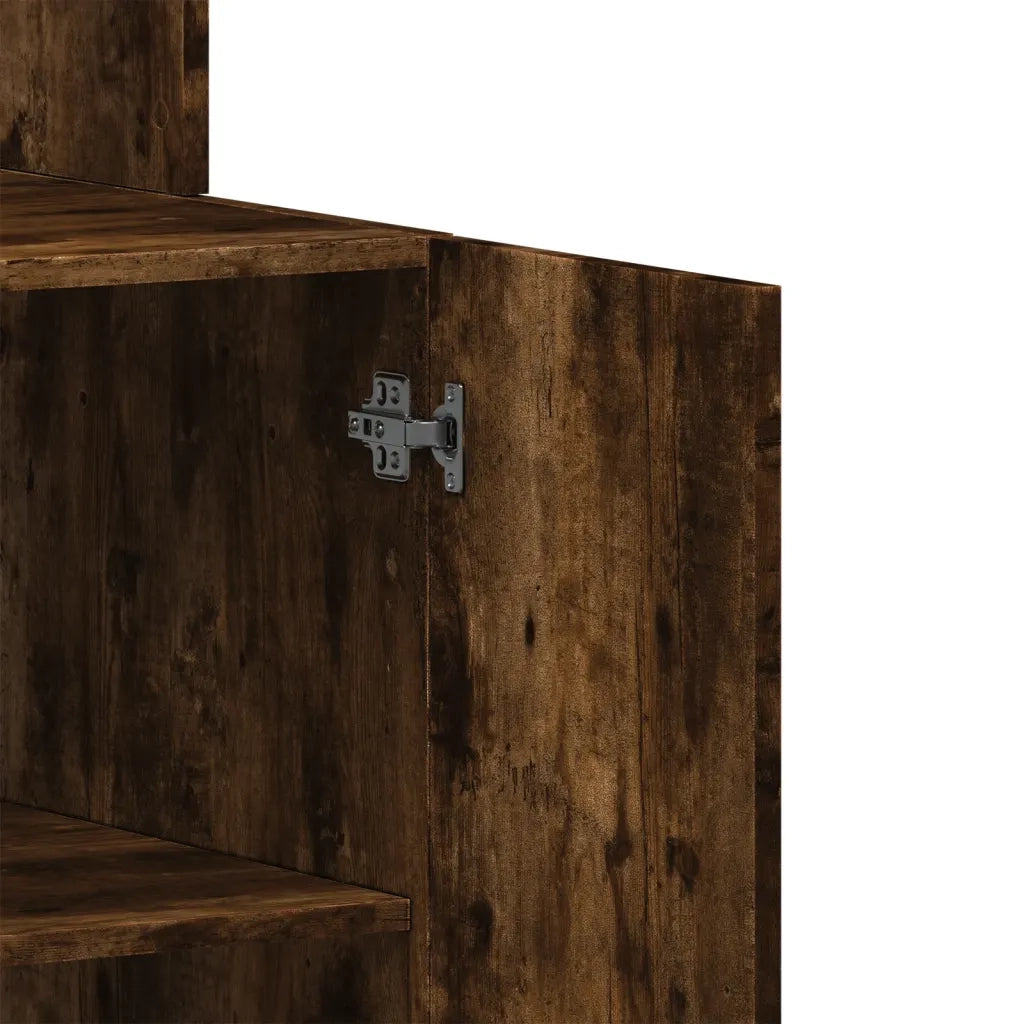 Mobile da cucina-Armadio da cucina Rovere Fumo 60x50x180 cm in Legno Multistrato