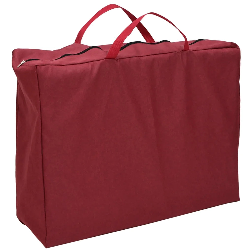 Box per Bambini con Materasso Rosso Tessuto di Lino CFW2698533