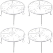 Pianta fissa in metallo per giardino terrazzo - set da 4 - duraturo e versatile