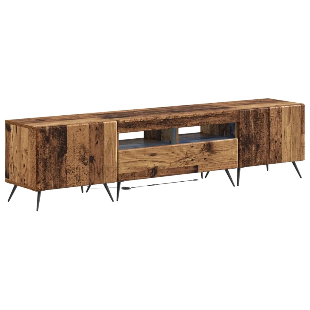Mobile TV LED a 5 pezzi Legno antico Legno ingegnerizzato 3416931