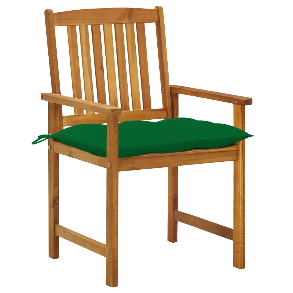 Sedie da Giardino con Cuscini 8 pz in Legno Massello di Acacia cod mxl 25783