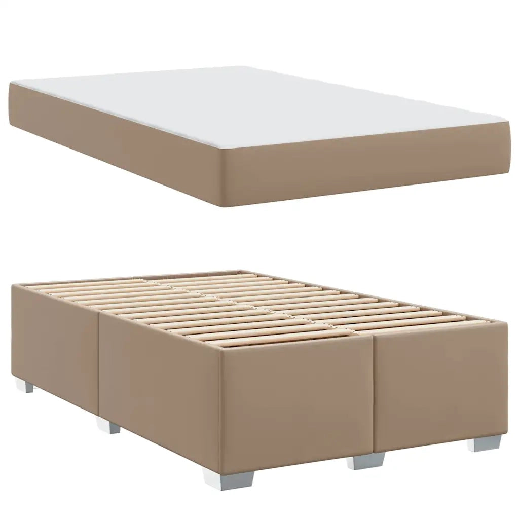 vidaXL Struttura del letto Cappuccino 120 x 200 cm Pelle sintetica