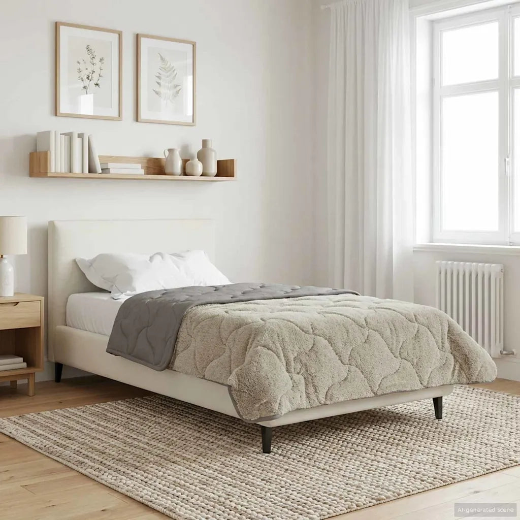 Duvet Estivo Trapuntato Grigio chiaro 135 x 200 cm