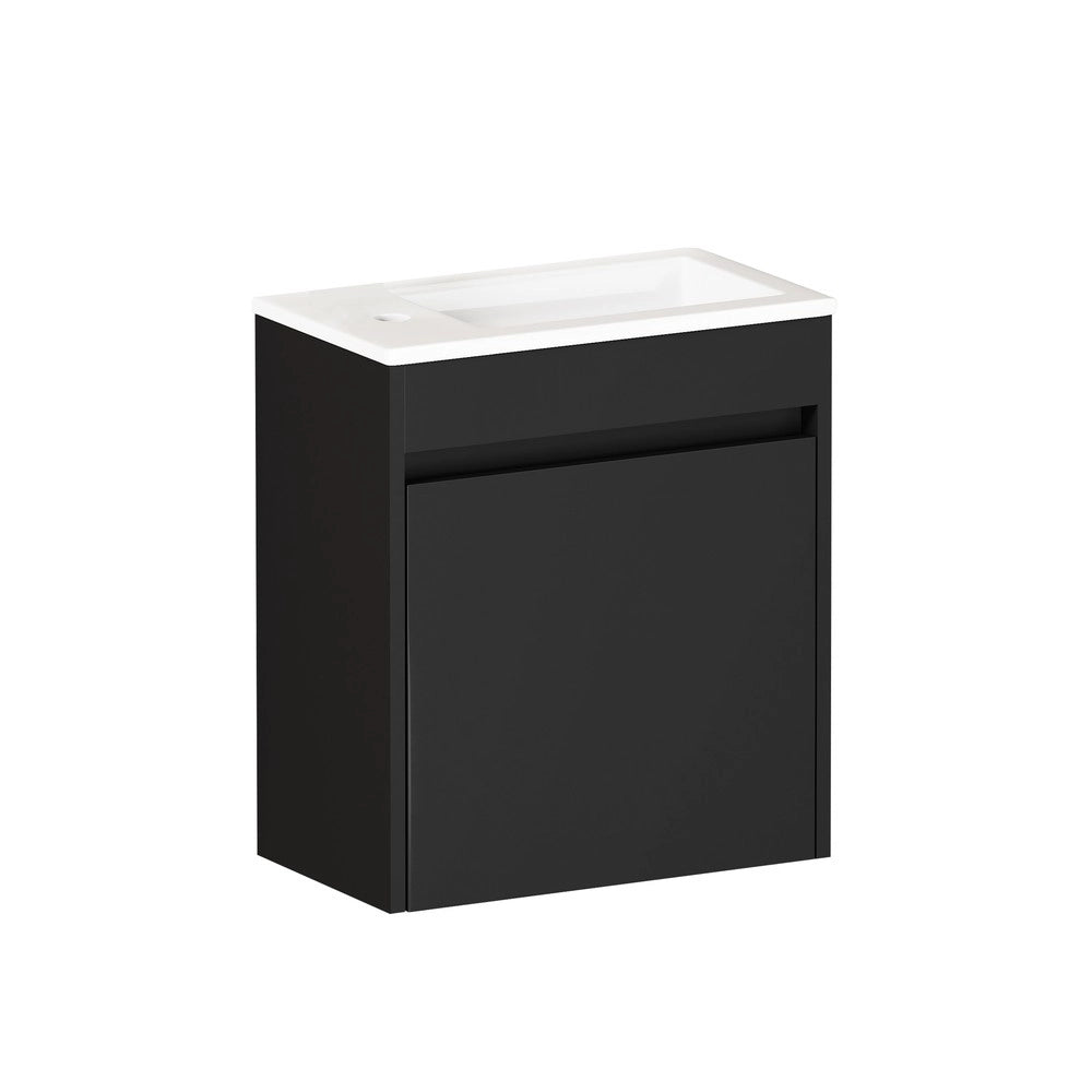 Armadietto Bagno con Anta Soft-Close ¨C Xylo ¨C Nero, 46 cm