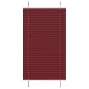 Tenda Plissettata Rosso Bordeaux 75x100 cm Larghezza Tessuto