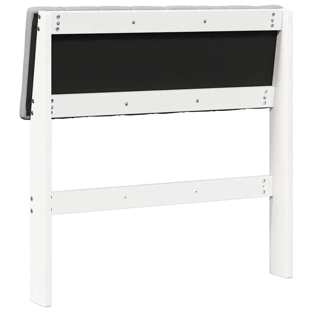 Testiera | Testata imbottita Grigio chiaro 75 cm Pino massello