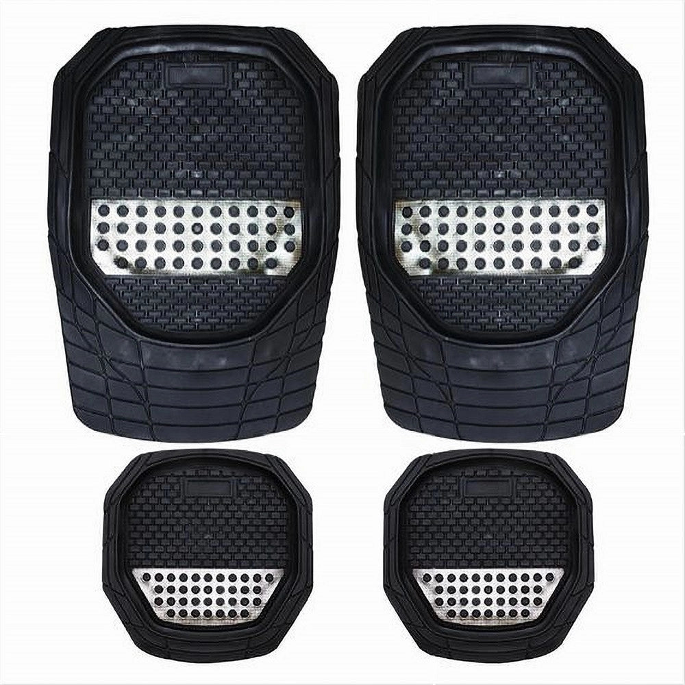 Trade Shop - Tappetino Universale Da Auto Pvc Stampa Turbo Tappetini 4 Pezzi Maxtech Mats-05 -