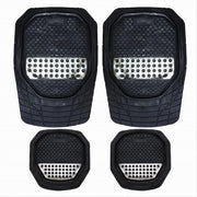 Trade Shop - Tappetino Universale Da Auto Pvc Stampa Turbo Tappetini 4 Pezzi Maxtech Mats-05 -