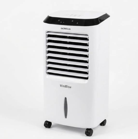 Raffrescatore Evaporativo Wind Blow 65 W con Telecomando, Display LED e Funzione Ionica