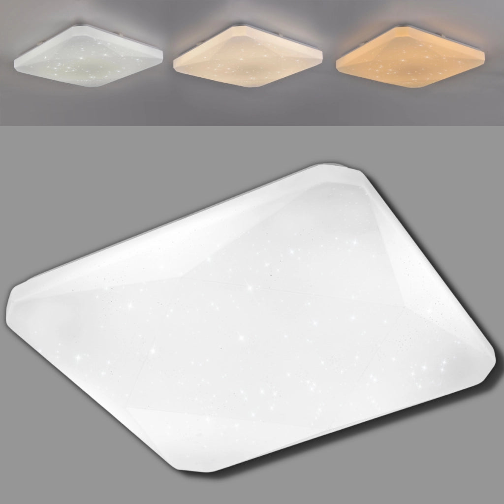 Plafoniera LED Polux Kastor 72W 43x43cm CCT telecomando