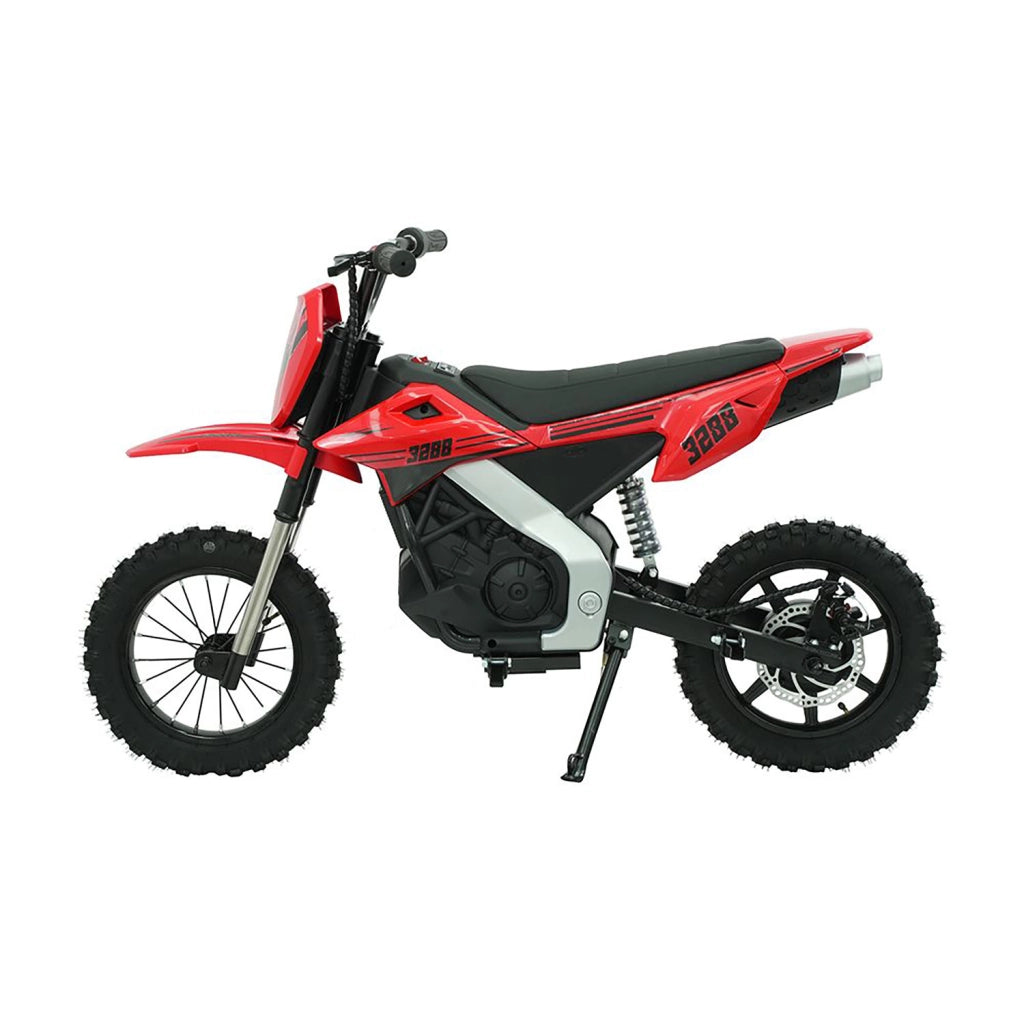 Moto Elettrica per Bambini 6 Anni+ Moto da Cross 250W 12V 25 km/h Rosso