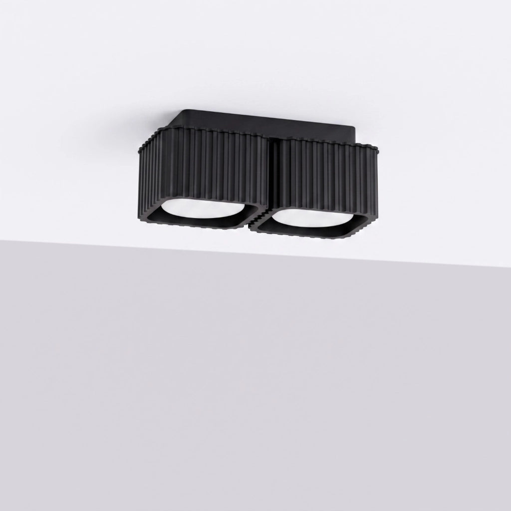 Plafoniera RIFF 2 nera Gx53
