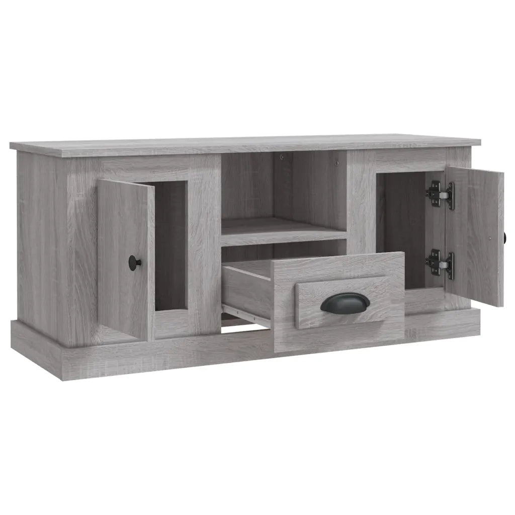Mobile TV Grigio Sonoma 100x35,5x45 cm in Legno Multistrato 816462