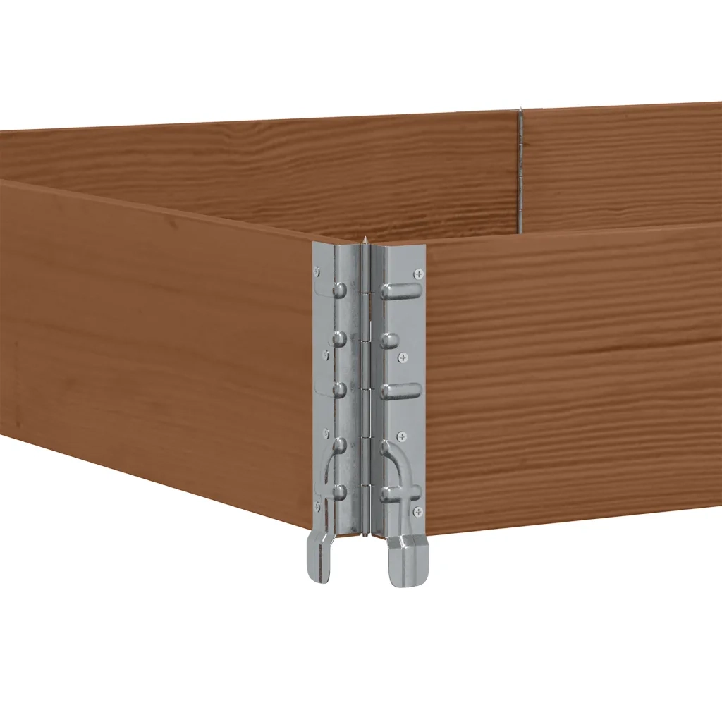 Fioriera | Cassetta per fiori | Vaso da Giardino Marrone 150x100 cm Legno Massello di Pino