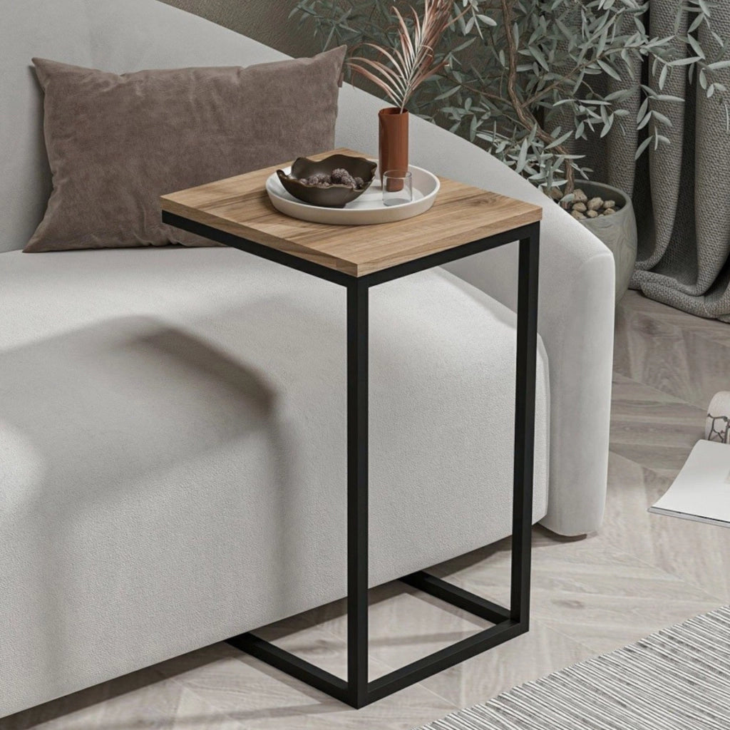 Tembin, Tavolino da Salotto Portariviste, 35x40x65h cm Marrone Noce