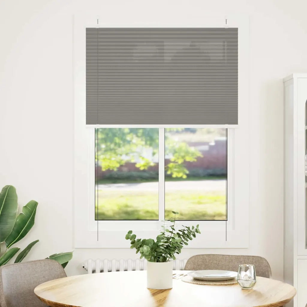 Tenda Plissettata Antracite 95x150 cm Larghezza Tessuto 94,4 cm 4015091