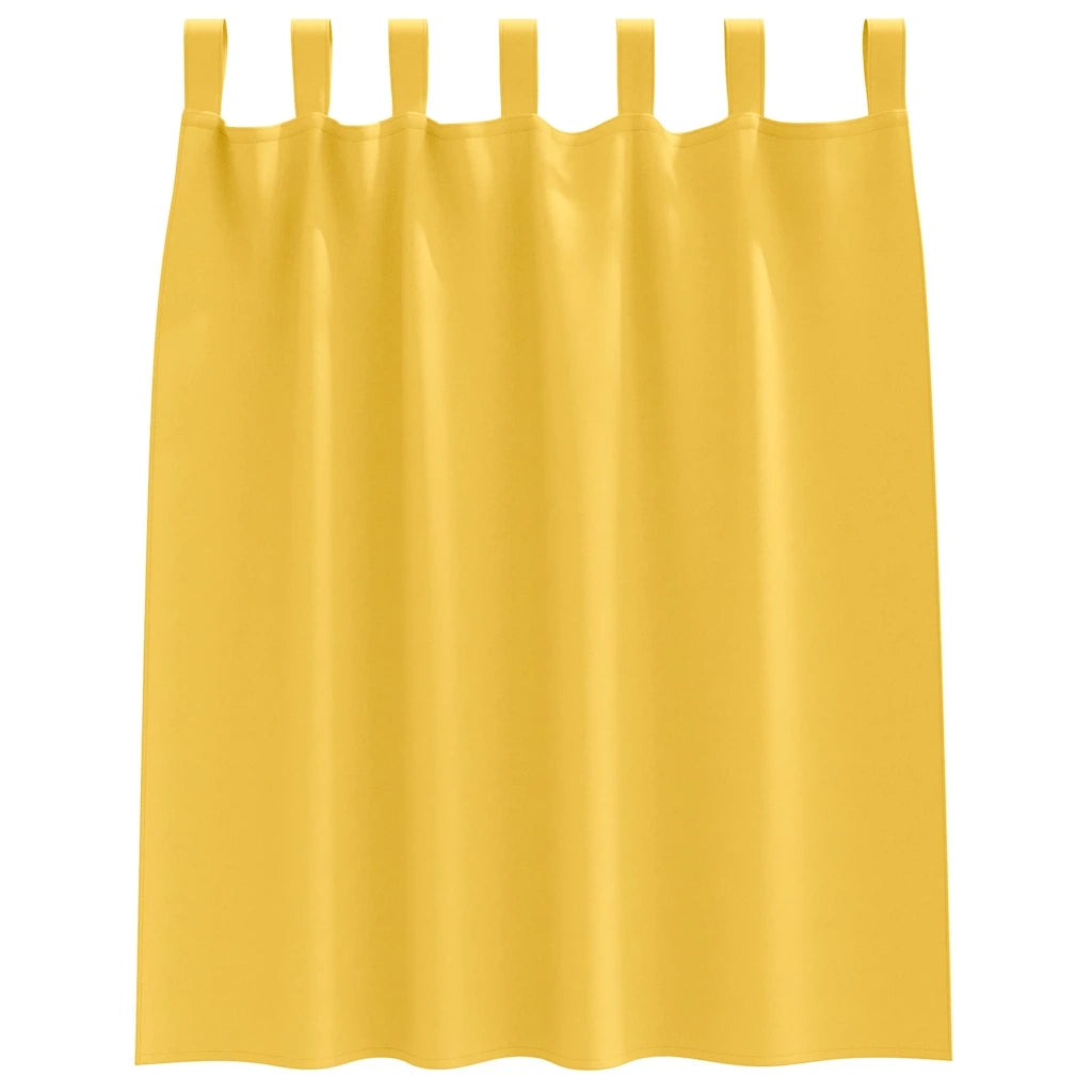Tende Blackout con Anelli 2 pcs Giallo senape 140 x 140 cm 4107613