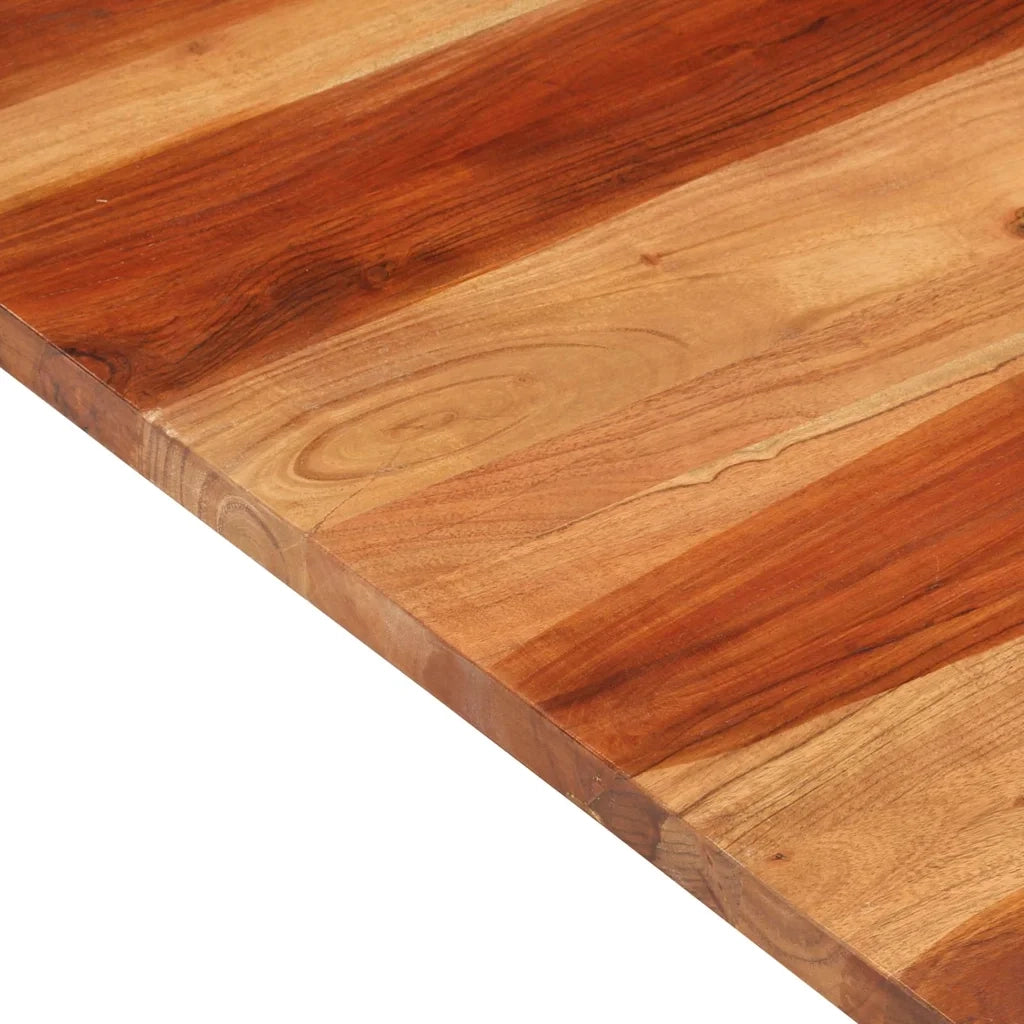 Piano Tavolo in Legno Massello di Acacia 25-27 mm 70x70 cm 285995