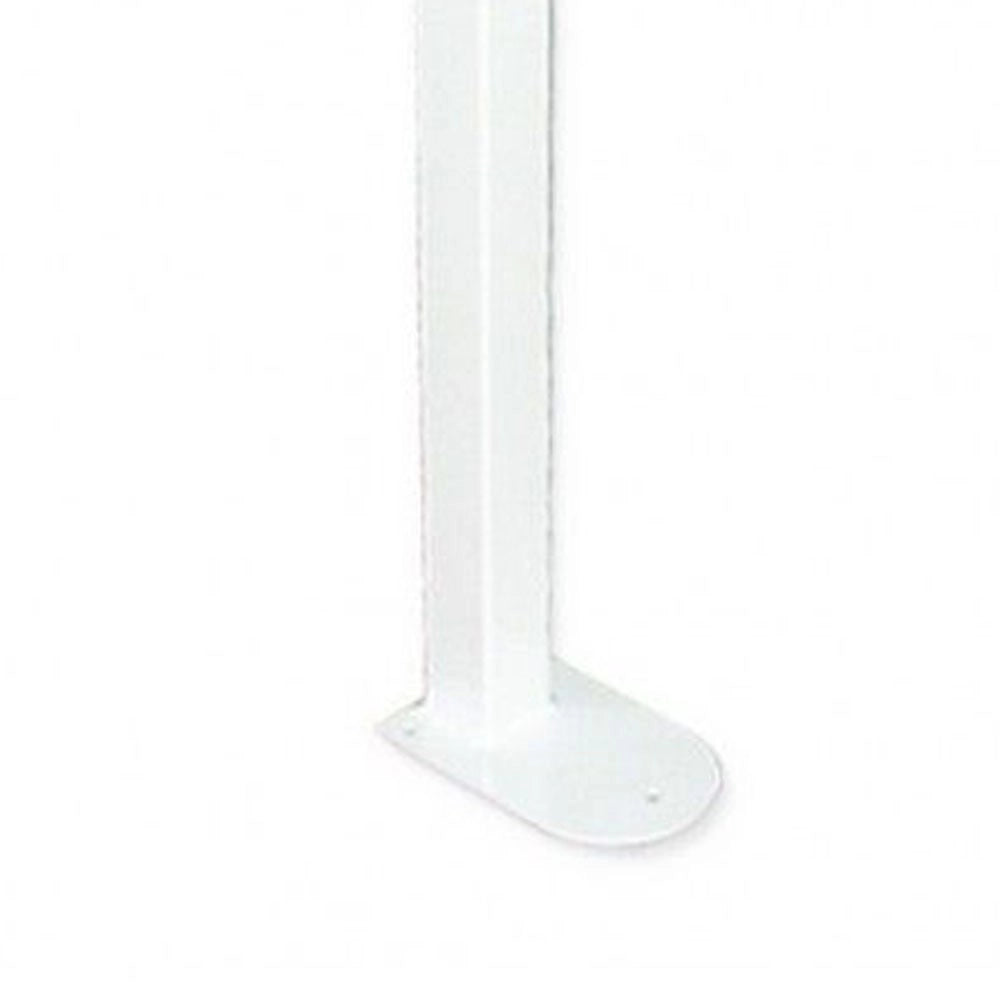 Maniglione barra ribaltabile su colonna con porta rotolo bianco