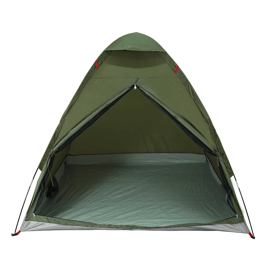 Tenda da Campeggio a Cupola 2 Persone-Tenda per Escursionismo Verde Oliva Impermeabile 113927