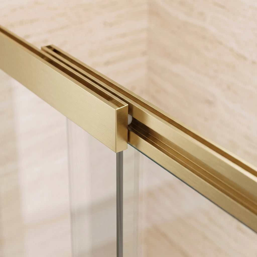 Paravento Vasca Scorrevole Rea Dario Brush Gold 100