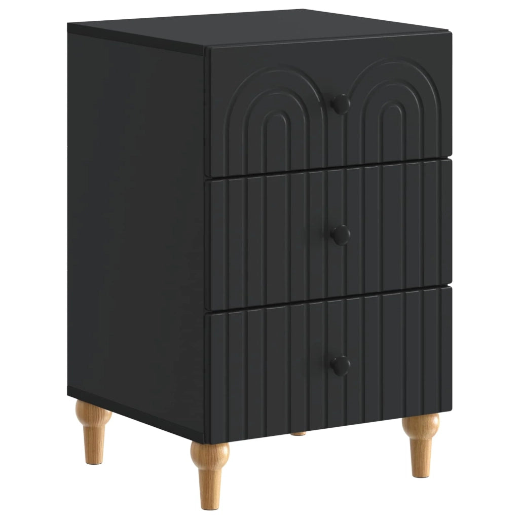 Armadio da Notte Nero 43x 41 x 66,5 cm Legno ingegnerizzato 894096
