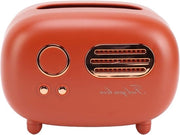 Cassa per Tovaglioli in Stile Radio Vintage con Scatola per Carta e Dispensatore per Uso Multifunzionale.