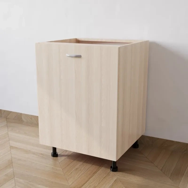 Mobile Base 60 Compreso Di Anta. H 72 Cm L 60 Cm P 55.5 Cm. Spedizione In Kit Rovere