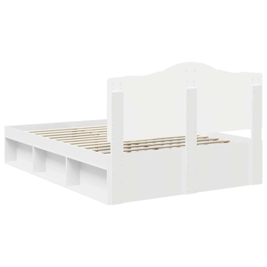 Struttura del letto Bianco 140 x 200 cm Pino massello 3413299