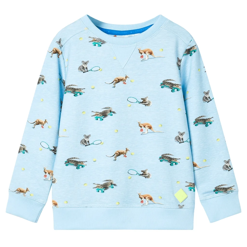 Felpa da Bambino Azzurro MÃ©lange 116cod mxl 134763
