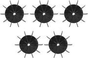 Offerta di Capodanno - Ventilatore a compressore d'aria foglio 13 mm stabile 10 fogli duraturo 5-segmentato per compressori d'aria ruota di transito compressori d'aria