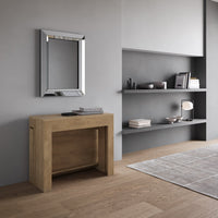 Consolle Tavolo Allungabile 90-302x42x75 cm Evolve Quercia Natura