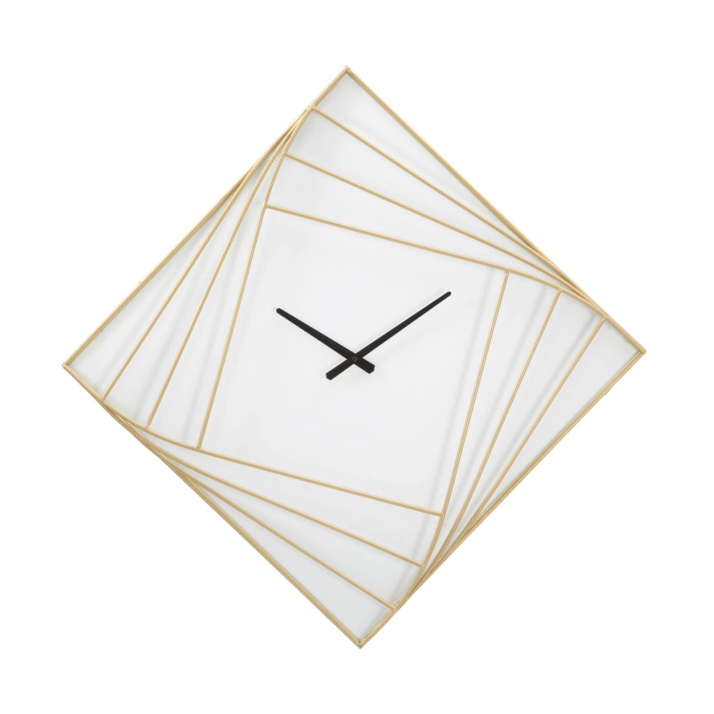 Orologio da Parete VKH280, Oro, Metallo, 85x6x85 cm