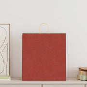 Sacchetti di Carta 250 pz con Manici Rossi 45x17x48 cm 4101765