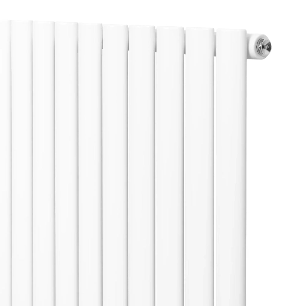 Radiatore Orizzontale Design Ovale Colonna Singola Bianco 600x1200 mm