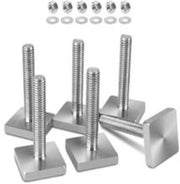 Set di adattatori a T per supporti e contenitori di copertura, M6 x 35 mm, 6 pezzi