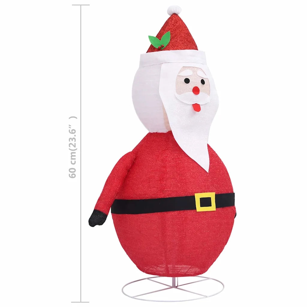 Figura Decorativa Babbo Natale con LED Tessuto Lusso 60 cm CFW9533263
