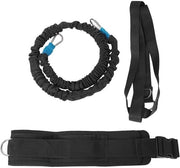 Cinturone di allenamento con resistenza dinamica per esercizi di forza e corsa con nastri multifunzionali e corda elastica (6 * 10 * 1m)