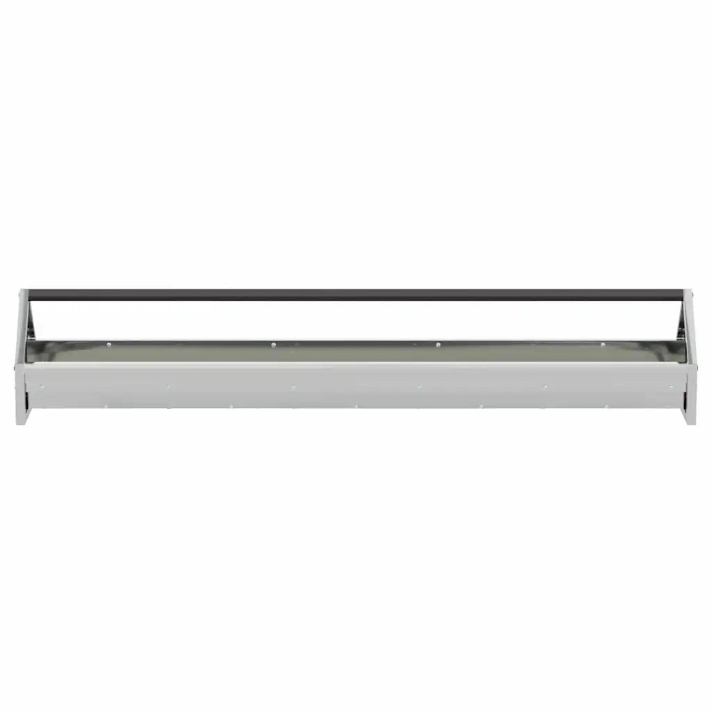 Mangiatoia per polli Argento 108 x 20,5 x 20 cm Acciaio zincato CFW2831416