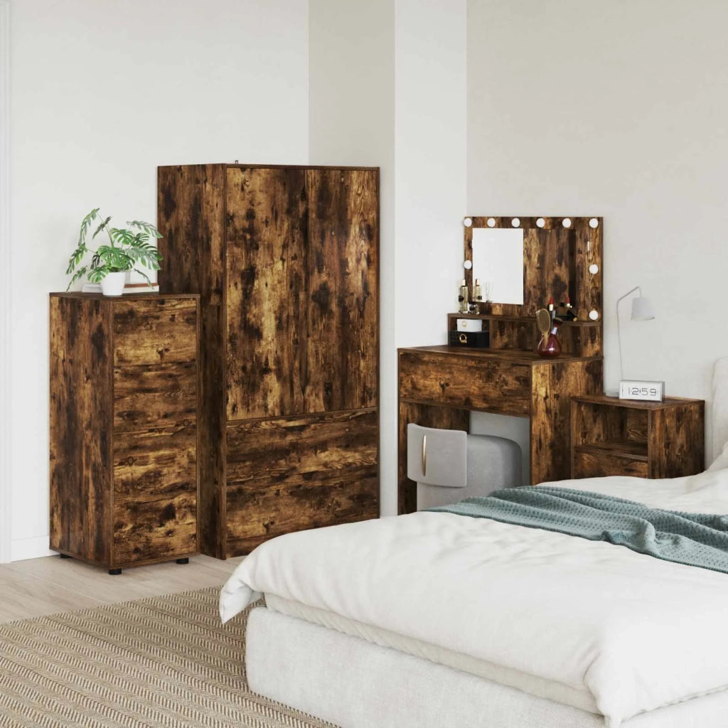 Armadio Rovere fumé 40 x 48 x 105 cm Legno multistrato 888902