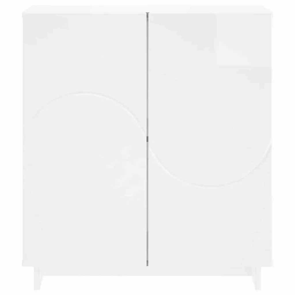 Credenza Bianco Lucido 67 x 34,5 x 75 cm Legno ingegnerizzato 8011535