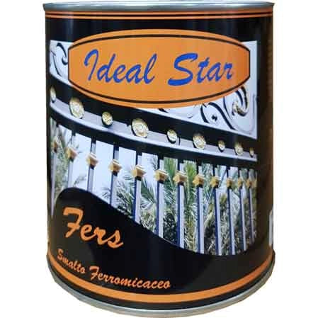 SMALTO FERROMICACEO 'FERS' IDEAL STAR 0,750 lt - Rame Grana Fine - IDEAL STAR