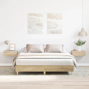 vidaXL Giroletto senza Materasso Rovere Sonoma 150x200cm in Truciolato