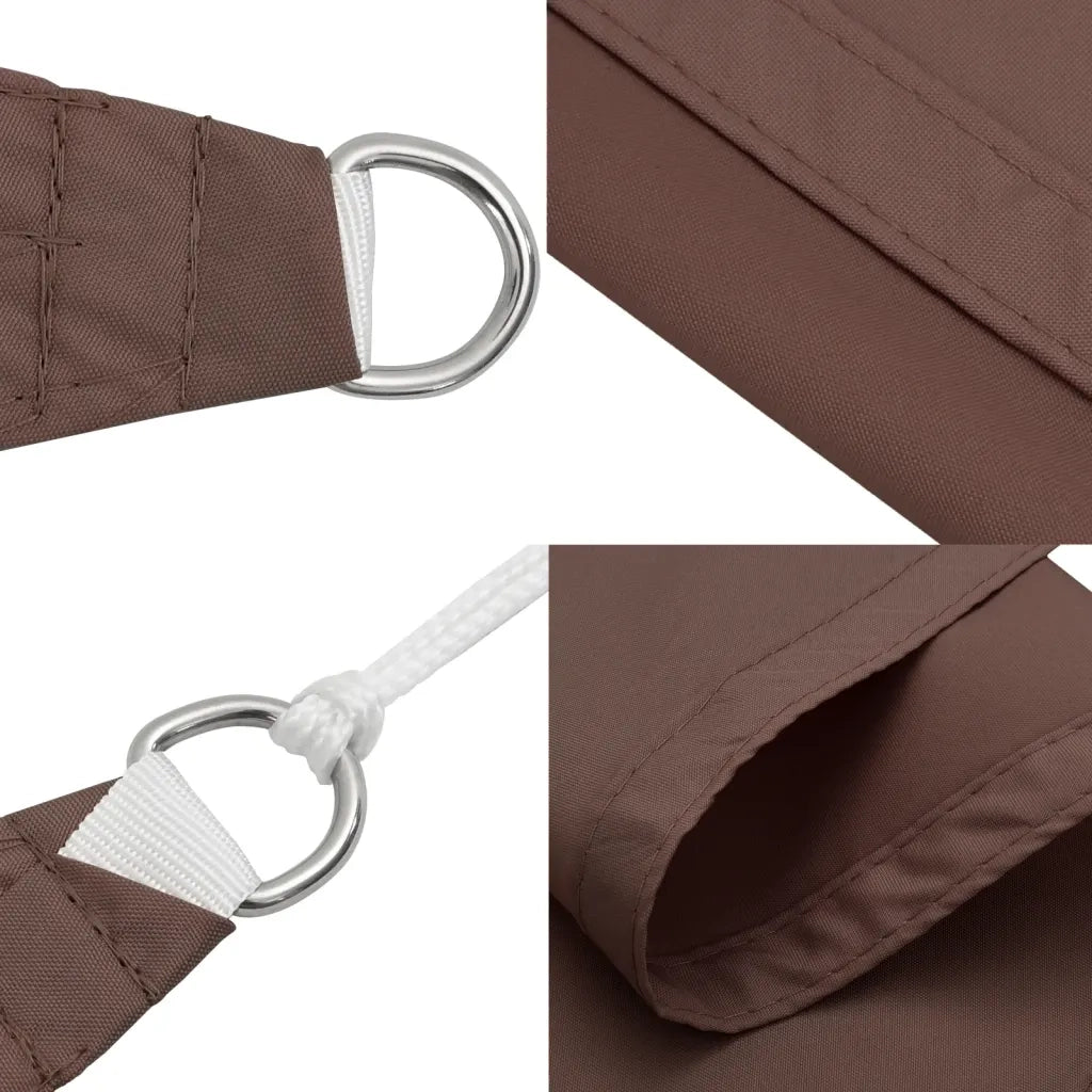 Parasole a Vela Oxford Rettangolare 3x4,5 m Marrone 135816