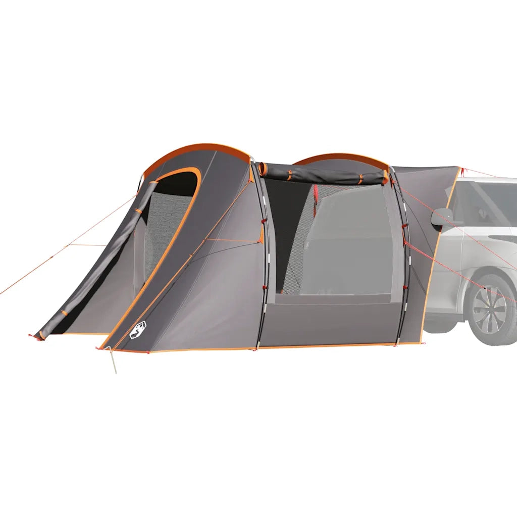 Tenda da Campeggio per Auto-Tenda per Escursionismo Grigio e Arancione Impermeabile 363537